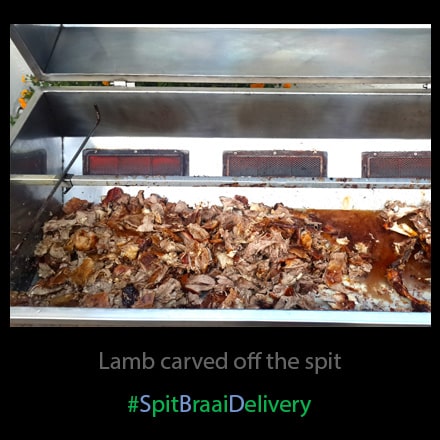 Catering Solution - lamb carved off the spit